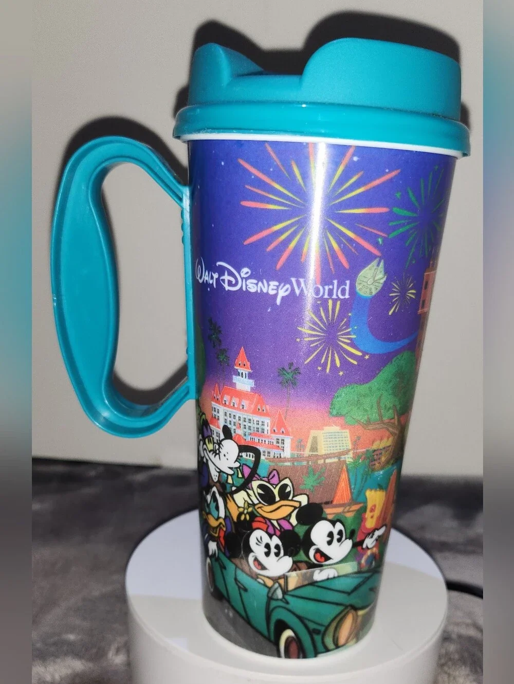 2024 Walt Disney World resort refillable travel mug featuring Mickey & Friends